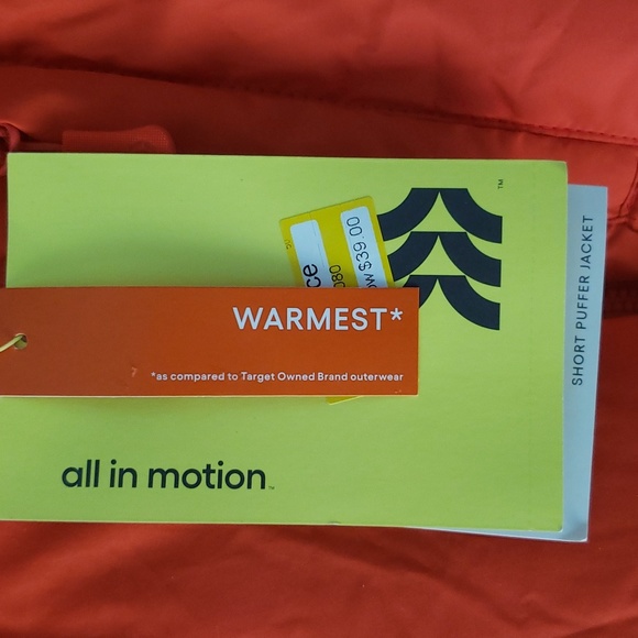 Men's heavy short puffer jacket- All in Motion, sz L - Picture 4 of 12